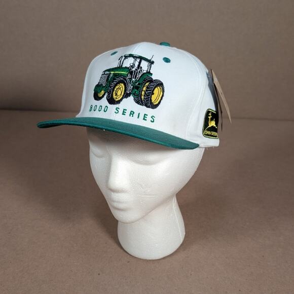 Vintage John Deere 8000 Series Tractor Farm Equipment Snapback Hat NWT - Picture 2 of 6